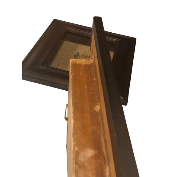 Vintage African Wood Carved Zebra Head in shadowbox frame Tribal Art 9 x 10.75” - Picture 5 of 8